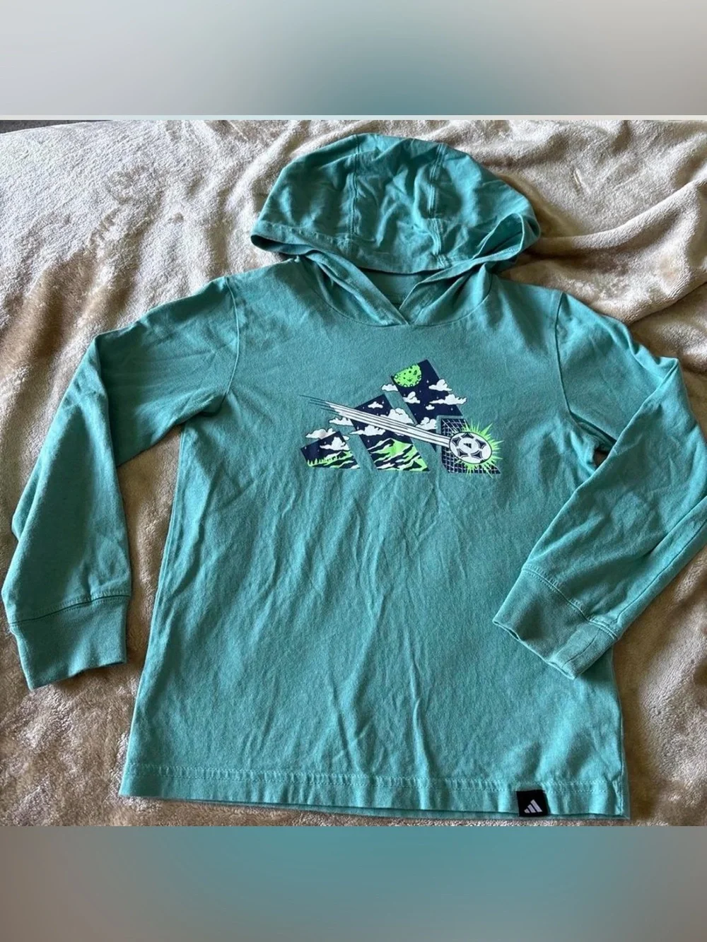 adidas Originals Youth Teal Hoodie & Navy Joggers Set